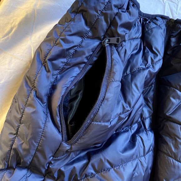 Heated Puffer Vest Changeown Sleeveless Blue USB Zip Mens XS S Snowboard Ski - Picture 16 of 16